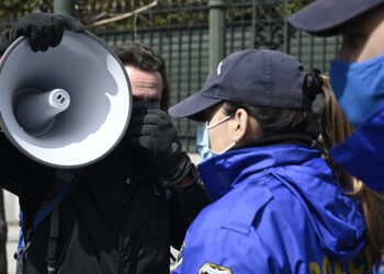 Από παλαιότερη κινητοποίηση της ΠΟΕΔΗΝ (φωτ.: EUROKINISSI / Μιχάλης Καραγιάννης)