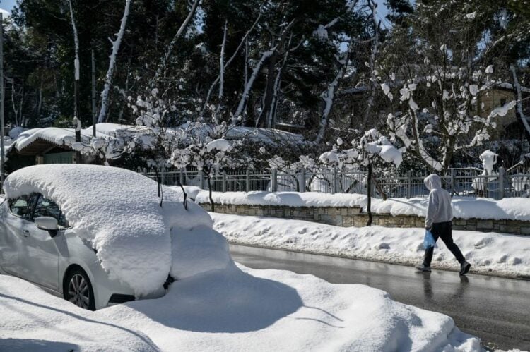 Για αύριο, Πέμπτη, οι χιονοπτώσεις προβλέπεται να συνεχιστούν στις Σποράδες, την ανατολική Θεσσαλία, την Εύβοια, την ανατολική Στερεά (φωτ.: EUROKINISSI/Μιχάλης Καραγιάννης)