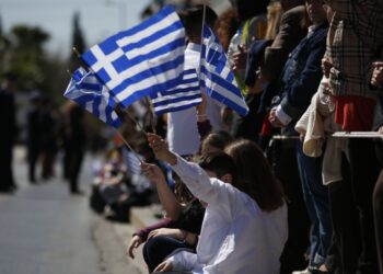 Μαθητική παρέλαση για την εθνική επέτειο της 25ης Μαρτίου στην Αθήνα (φωτ. αρχείου: Eurokinissi/Στέλιος Μίσινας)