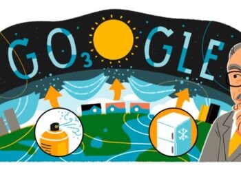 Το doodle της Google για τον διάσημο Μεξικανό χημικό Μάριο Μολίνα (φωτ.: google.com/doodles)