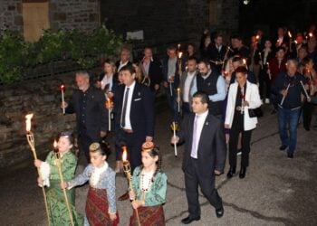 Η «Φλόγα της Μνήμης» στο Μπαμπαλιό Αμφιλοχίας (φωτ.: dimosamfilochias.gr)