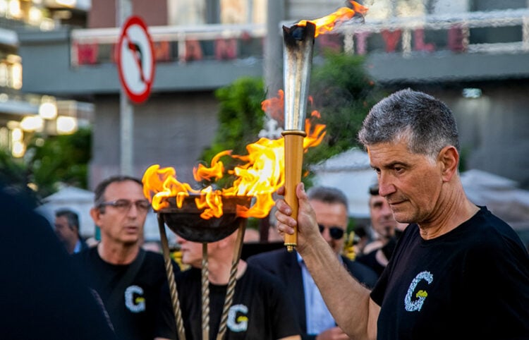 Στιγμιότυπο από εκδήλωση μνήμης στη Θεσσαλονίκη, στις 19 Μαΐου 2022 (φωτ.: EUROKINISSI / Ραφαήλ Γεωργιάδης)