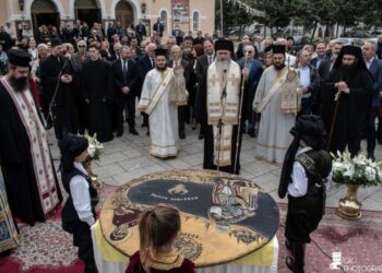 Πλήθος κόσμου τίμησε την εκδήλωση μνήμης στην Καλαμαριά (φωτ.: facebook/Αδελφότητα Κρωμναίων Καλαμαριάς/GK Photography)