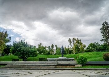 Άποψη του Πάρκου Ελευθερίας στην Αθήνα, δίπλα στο Μέγαρο Μουσικής  (φωτ.: Γιώργος Κονταρίνης / EUROKINISSI)