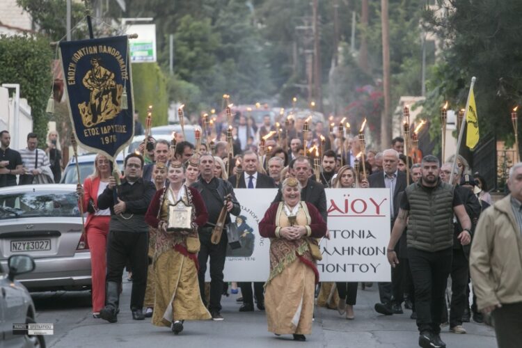 Στιγμιότυπο από την πορεία στο κέντρο του Πανοράματος (φωτ.: Δήμος Πυλαίας-Χορτιάτη)