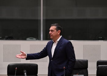 Ο Αλέξης Τσίπρας στο Ζάππειο Μέγαρο (φωτ.: EUROKINISSI / Τατιάνα Μπόλαρη)