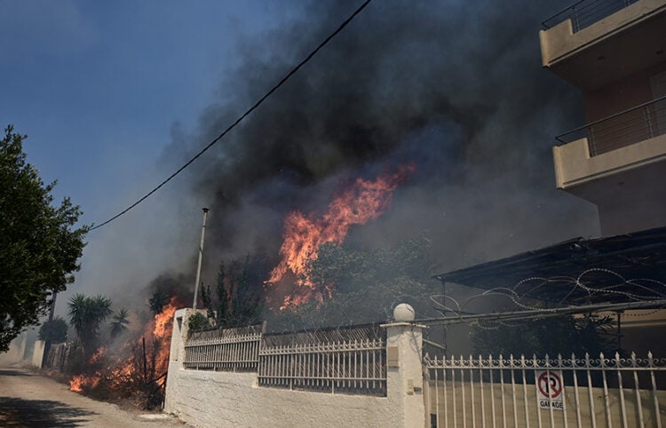 Πυρκαγιά στον Νέο Κουβαρά Αττικής 
(φωτ.: EUROKINISSI / Μιχάλης Καραγιάννης)