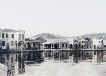 Η παραλία της Σκάλας Βουρλών, 1920