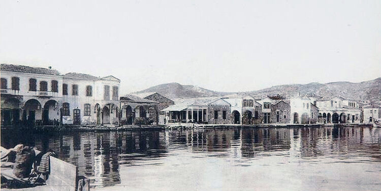 Η παραλία της Σκάλας Βουρλών, 1920