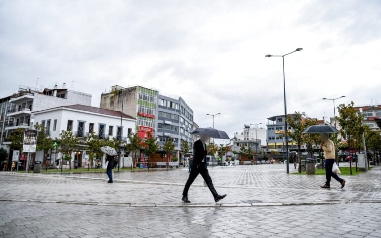 Βροχή στη Λαμία (φωτ.: EUROKINISSI/Νάσος Σιμόπουλος)