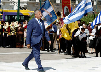 Ο Γιώργος Πατούλης στις εκδηλώσεις μνήμης για τη Γενοκτονία των Ελλήνων της Μικράς Ασίας (φωτ.: Περιφέρεια Αττικής)