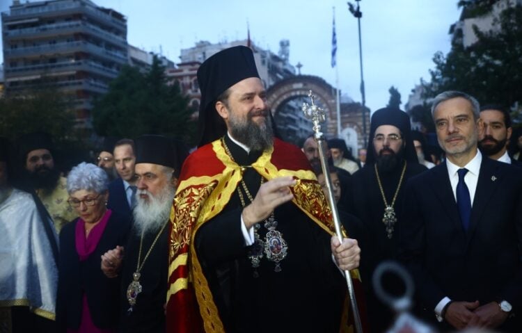 Ο νέος μητροπολίτης της Θεσσαλονίκης, Φιλόθεος (φωτ.: EUROKINISSI/Ραφαήλ Γεωργιάδης)