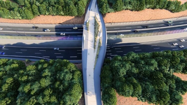 Φωτογραφία από το σχεδιασμό του Fly Over (φωτ.: ΑΠΕ-ΜΠΕ)