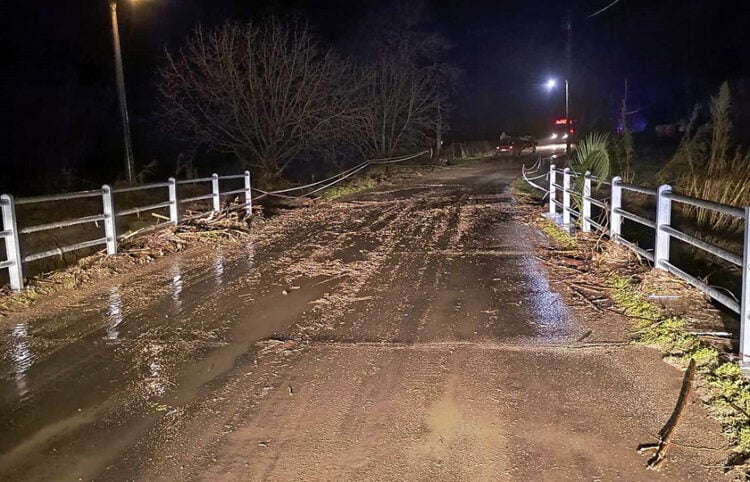 Η γέφυρα στο Πλουτοχώρι Ηλείας (φωτ.: Facebook / Ηλεία - Ενημέρωση)