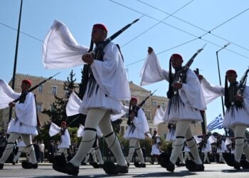 Στρατιωτική παρέλαση στην Αθήνα για την εθνική επέτειο της 25ης Μαρτίου (φωτ. αρχείου: Eurokinissi/Μιχάλης Καραγιάννης)