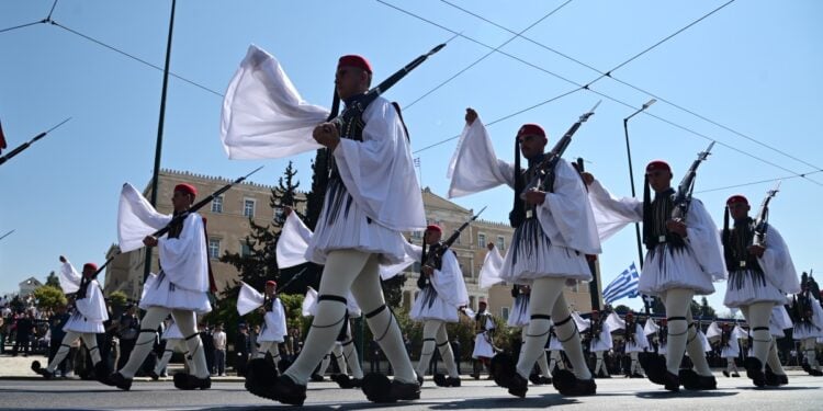 Στρατιωτική παρέλαση στην Αθήνα για την εθνική επέτειο της 25ης Μαρτίου (φωτ. αρχείου: Eurokinissi/Μιχάλης Καραγιάννης)