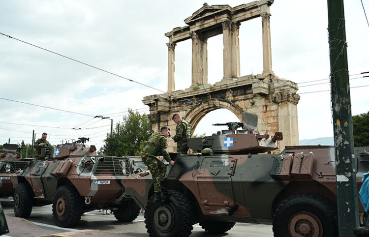 Εικόνα από τη στρατιωτική παρέλαση στην Αθήνα για την εθνική επέτειο της 25ης Μαρτίου (φωτ. αρχείου: EUROKINISSI / Σωτήρης Τζούμας)