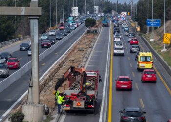 Έργα για την κατασκευή του Fly Over στην περιφερειακή οδό της Θεσσαλονίκης (φωτ.: ΜΟΤΙΟΝΤΕΑΜ/Βασίλης Βερβερίδης)