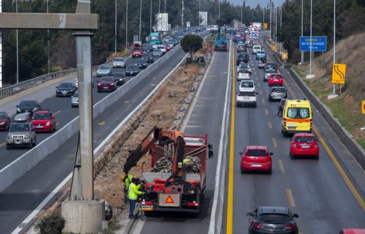 Έργα για την κατασκευή του Fly Over στην περιφερειακή οδό της Θεσσαλονίκης (φωτ.: ΜΟΤΙΟΝΤΕΑΜ/Βασίλης Βερβερίδης)