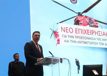 O υπουργός Κλιματικής Κρίσης και Πολιτικής Προστασίας Βασίλης Κικίλιας (φωτ.: EUROKINISSI / Σωτήρης Δημητρόπουλος)