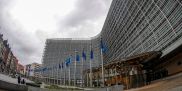 The European Commission headquarters Berlaymont building in Brussels, Belgium, 29 December 2022. EPA/OLIVIER HOSLET