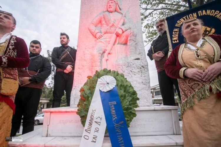 Στιγμιότυπο από τις περσινές εκδηλώσεις για την επέτειο της Γενοκτονίας (φωτ.: Δήμος Πυλαίας-Χορτιάτη)