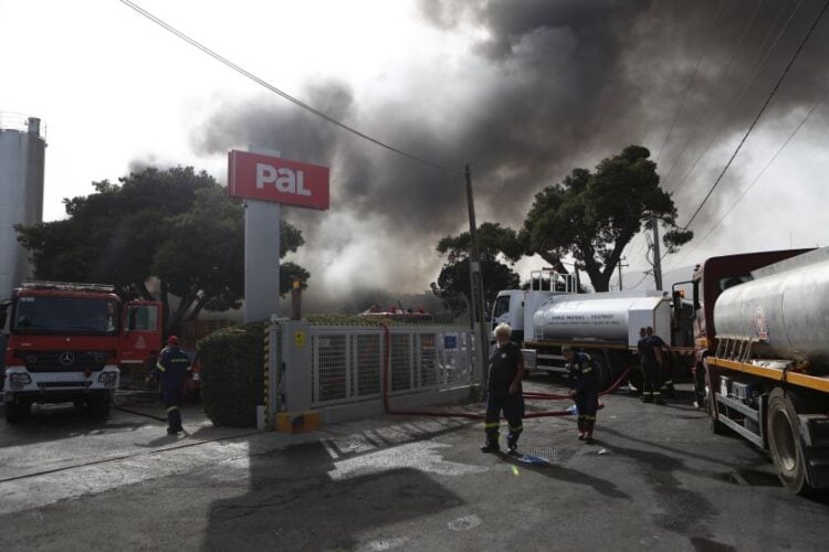 Η είσοδος του εργοστασίου κατασκευής τηγανιών, στην οδό Αιγιδών στο Πανόραμα Κηφισιάς (φωτ.: Σωτήρης Δημητρόπουλος / EUROKINISSI)