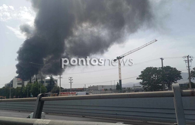 Εικόνα από την περιοχή της έκρηξης (φωτ.: pontosnews.gr)