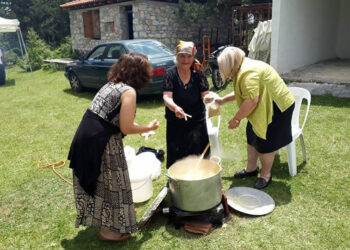 Παρχαρομάνα στον φυσικό της χώρο, το παρχάρι του Αγίου Δημητρίου Κοζάνης (φωτ.: Facebook / Ένωση Ποντίων Ματσούκας)