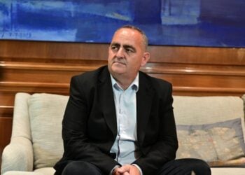 Ο ευρωβουλευτής της Νέας Δημοκρατίας Φρέντι Μπελέρη, στο Μέγαρο Μαξίμου (φωτ.: Τατιάνα Μπόλαρη/EUROKINISSI)