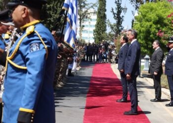 Φωτ. αρχείου (31/07/23)από επίσκεψη του πρωθυπουργού Κυριάκου Μητσοτάκη στην Κύπρο (Πηγή: Eurokinissi/Σταύρος Ιωαννίδης)