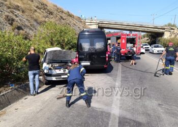 Το σημείο του τραγικού τροχαίου με τρεις νεκρούς στον ΒΟΑΚ (φωτ.: zarpanews.gr)