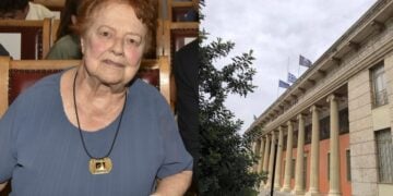 Αριστερά η Αλίκη Παλαιολόγου-Χαλδέζου και δεξιά η Εστία Νέας Σμύρνης (φωτ.: facebook/Εστία Νέας Σμύρνης)