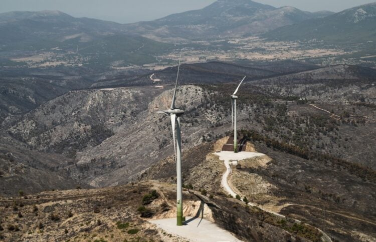 Ανεμογεννήτριες στο βουνό Κιθαιρώνας, στη Βοιωτία (φωτ. αρχείου: Μιχάλης Καραγιάννης)