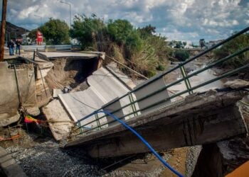 Καταστροφές στη Ρόδο από την κακοκαιρία «Bora» (φωτ.: Αργύρης Μαντίκος/EUROKINISSI)