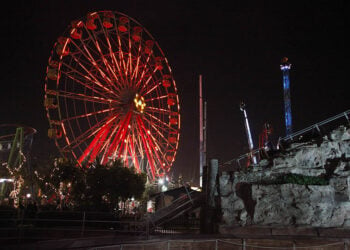 Ένα από τα παιχνίδια στο «Allou! Fun Park» (φωτ.: EUROKINISSI / Γιώργος Κονταρίνης)