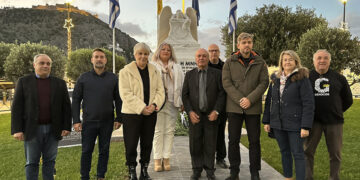 Στιγμιότυπο από την εκδήλωση στο Άργος για την 9η Δεκεμβρίου (φωτ.: ΑΠΕ-ΜΠΕ / Ευάγγελος Μπουγιώτης)