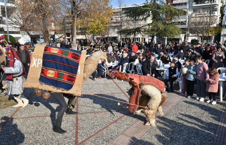 Καμήλες και Ντιβιτζήδες στην πλατεία της
Φιλιππούπολης στη Λάρισα (φωτ.: ΑΠΕ-ΜΠΕ / Απόστολος Ντόμαλης)