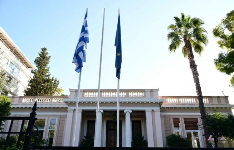 Η συνεδρίαση του ΚΥΣΕΑ πραγματοποιήθηκε στο Μέγαρο Μαξίμου (φωτ.: EUROKINISSI/Τατιάνα Μπόλαρη)