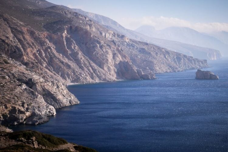 Εικόνα από την Αμοργό 
(φωτ. αρχείου: EUROKINISSI/ Αντώνης Νικολόπουλος)